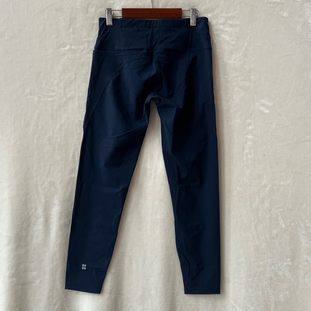 NEW Size Small Sweaty Betty True Navy Blue Power 7/8 Workout Leggings w/ Pockets - Picture 5 of 9
